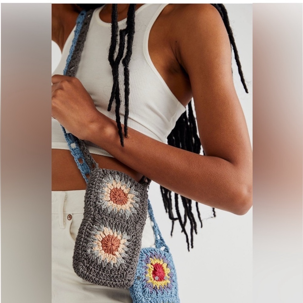 Free People Cori Crochet Phone Crossbody